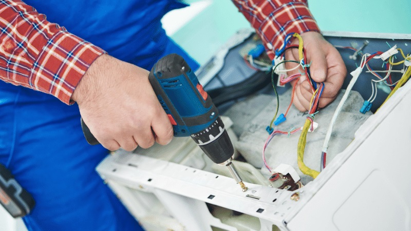 Karşıyaka Alarko Alarko çamaşır makinesi kart tamiri – Su almama arızası orijinal parça ile giderildi. - Teknik servis örneği
